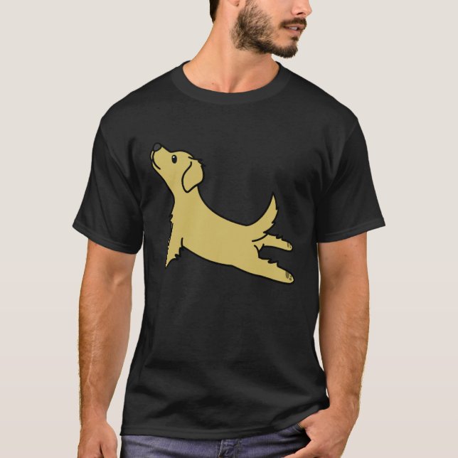 Golden Retriever Yoga  Dog T-Shirt (Vorderseite)
