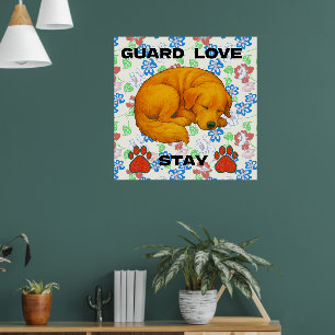 Golden Retriever, Zitat Poster