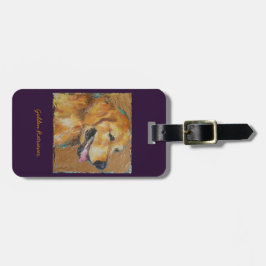 Golden retrievergeldbeutel, Gepäckanhänger oder