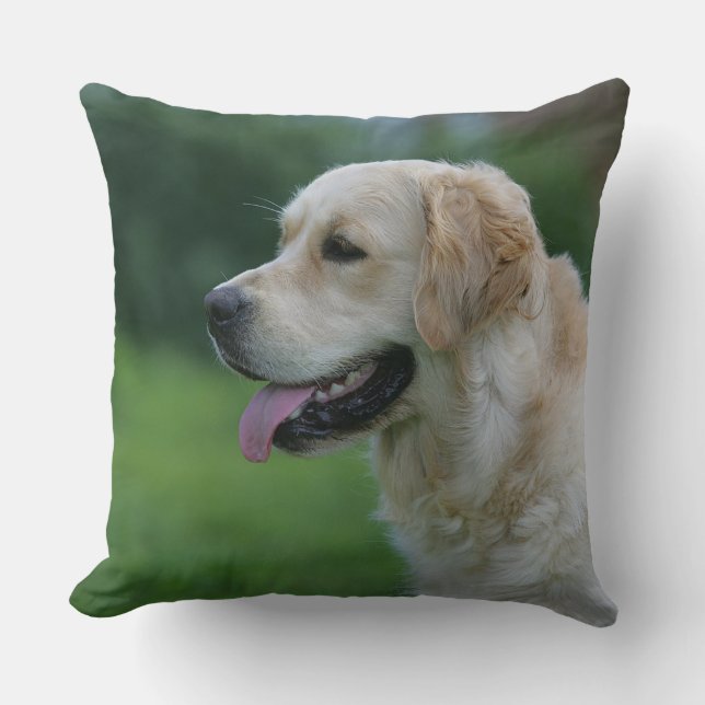 Golden retrieverHeadshot 2 2 Kissen (Vorderseite)