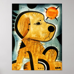 Golden retrieverhund dk_2005aug8i poster
