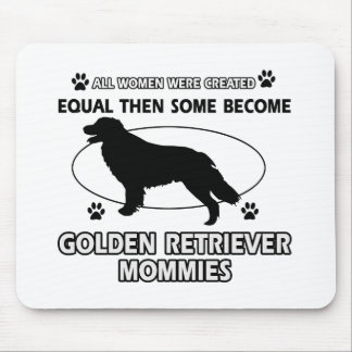 Golden retrieverhundeentwürfe mousepad