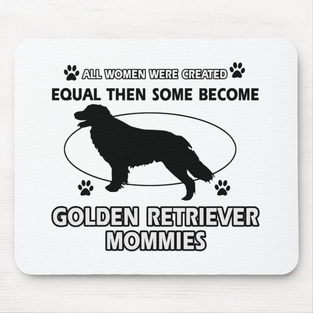 Golden retrieverhundeentwürfe mousepad (Vorne)