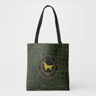 Golden retrieverringside-Leder-Muster Tasche