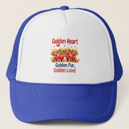 Golden Retrievers Niedlich Hunde LIEBE Truckerkappe