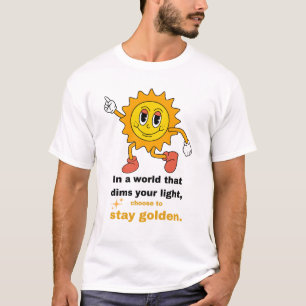 Golden Retro Sun T - Shirt bleibe