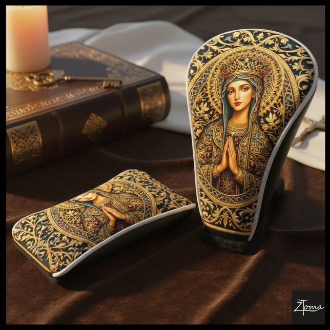 Golden Reverence Virgin Mary Golf Headcover (Von Creator hochgeladen)