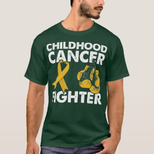 Golden Ribbon Boxhandschuhe Kinderkrebsbekämpfung T-Shirt