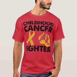 Golden Ribbon Boxhandschuhe Kinderkrebsbekämpfung T-Shirt