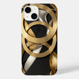 Golden Rings Abstrakt Art - Modernes Luxus Design Case-Mate iPhone 14 Hülle