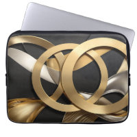 Golden Rings Abstrakt Art - Modernes Luxus Design