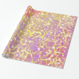 Golden Ripple Wasser Frische durch die Sterne Geschenkpapier