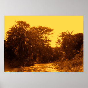 Golden River Gallery Forest Vintage Poster