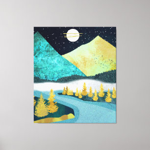 Golden River Leinwanddruck