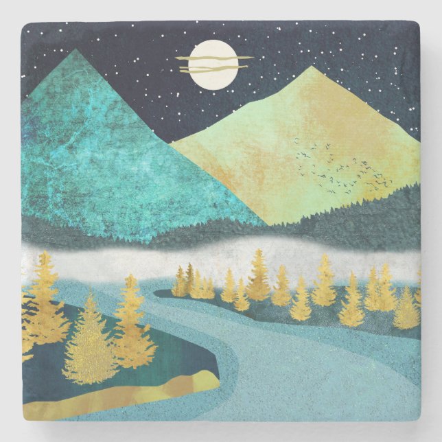 Golden River Steinuntersetzer (Vorderseite)