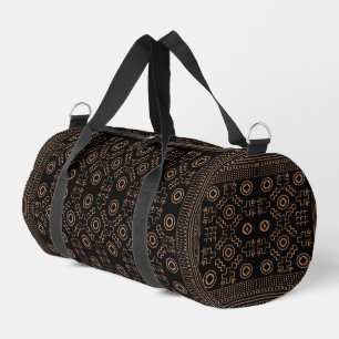 Golden Roots: Marokkanisches Schwarz & Stamm Elega Duffle Bag