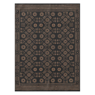 Golden Roots: Marokkanisches Schwarz & Stamm Elega Tischdecke