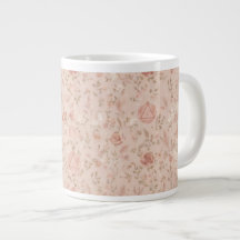Golden Rose Delta 7 | Sanfte Pfirsich-Blumen-Tasse