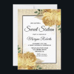 Golden Rose Glitzer Blumensaft 16 Einladung<br><div class="desc">Golden Rose Glitzer Blumensaft 16 Einladung Siehe Matching Kollektion im Handel</div>