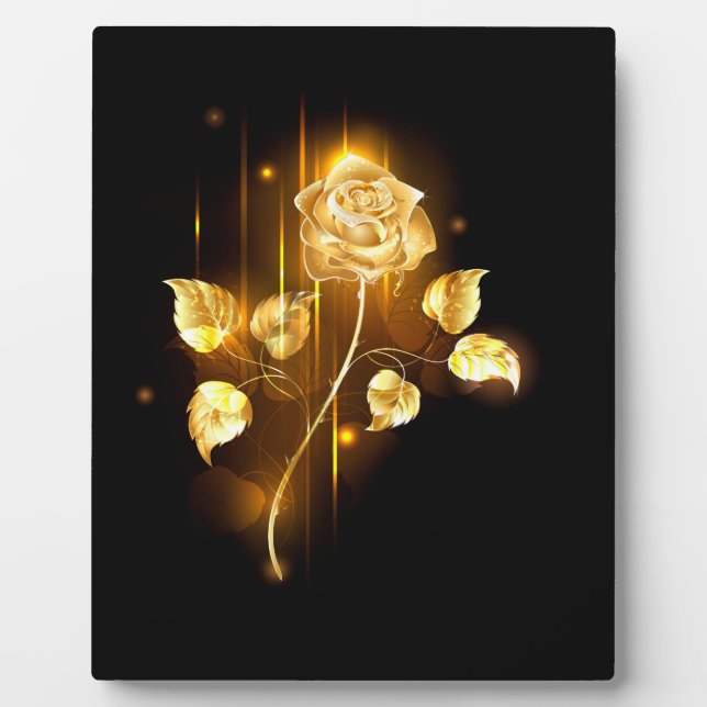 Golden rose ( gold rose ) fotoplatte (Vorderseite)