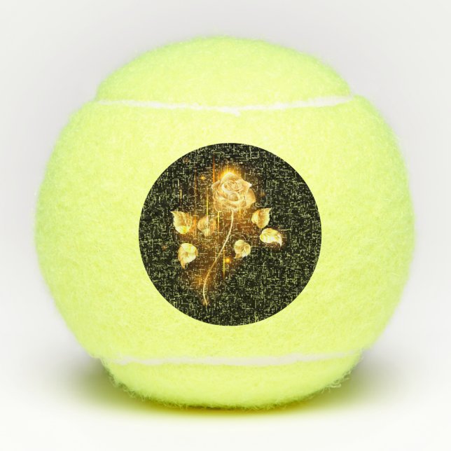 Golden rose ( gold rose ) tennisbälle (Vorderseite)