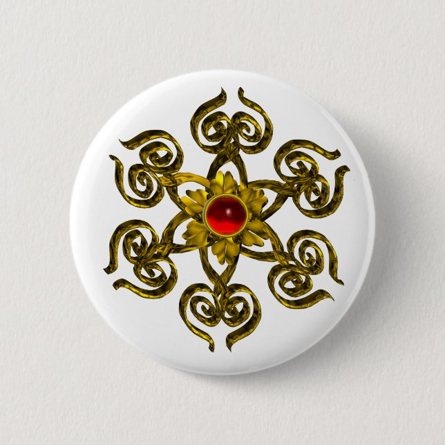 GOLDEN ROSE RUBY BUTTON (Vorderseite)