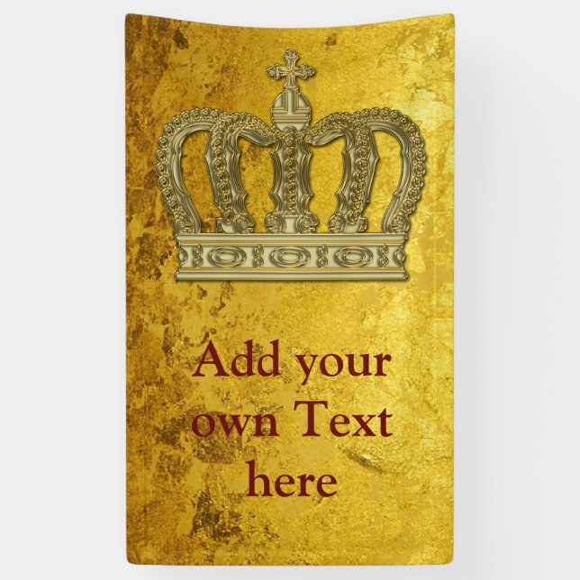 Golden Royal Crown II + your backgr & ideas Banner (Vertikal)