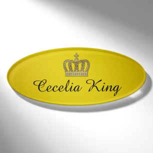 Golden Royal Crown II + your backgr & ideas Namenschild
