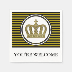 Golden Royal Crown II + your backgr & ideas Serviette