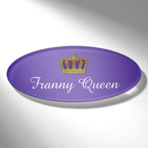 Golden Royal Crown IV + Ihr Backgr. Ideen Namenschild