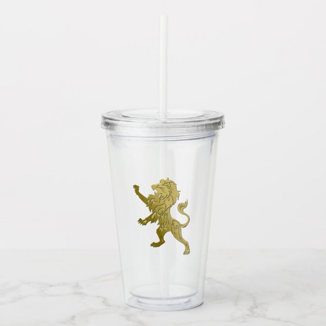 Golden Royal Lion Acryltrinkbecher (Vorderseite)