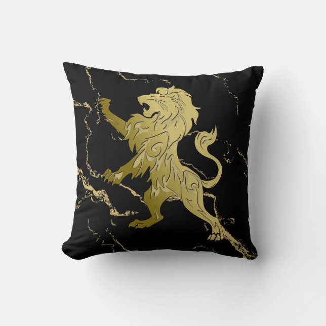 Golden Royal Lion Kissen (Vorderseite)