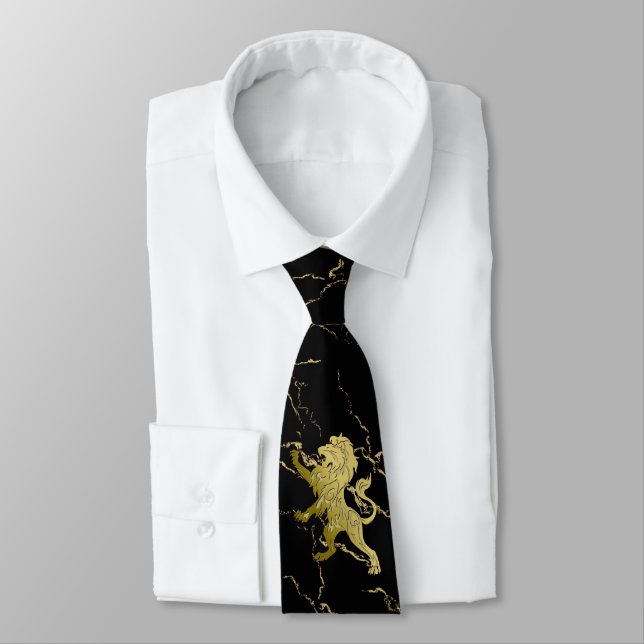 Golden Royal Lion Krawatte (Gebunden)