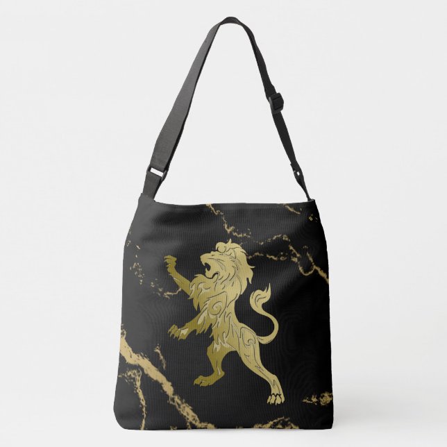 Golden Royal Lion Tragetaschen Mit Langen Trägern (Rückseite)