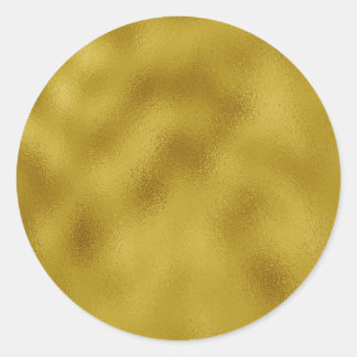 Golden Runder Aufkleber