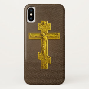 Golden Russisch-Orthodoxe Kreuz Case-Mate iPhone Hülle