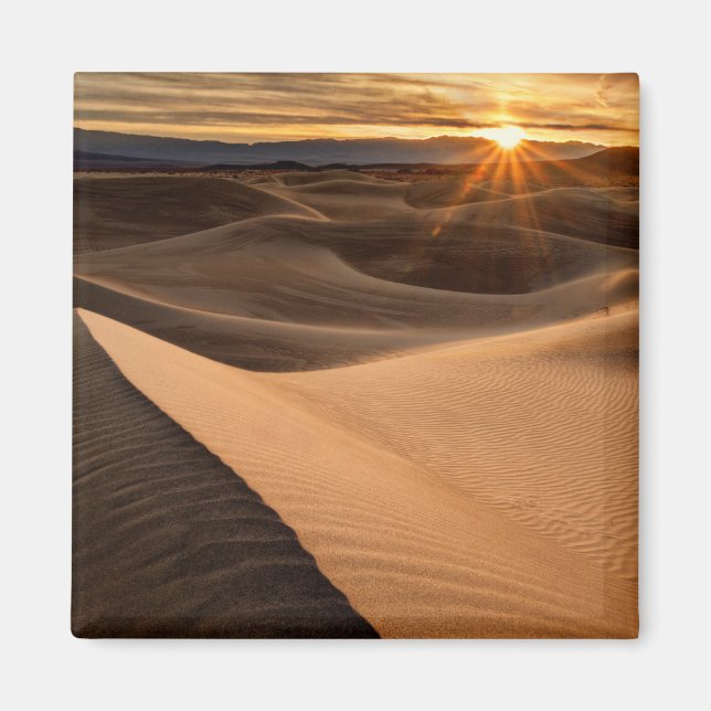 Golden Sand dunes, Death Valley, CA Magnet (Vorne)