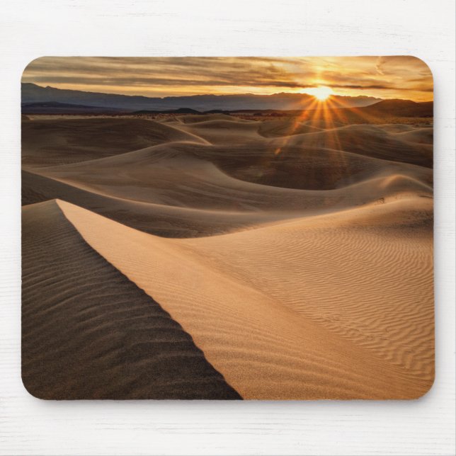 Golden Sand dunes, Death Valley, CA Mousepad (Vorne)