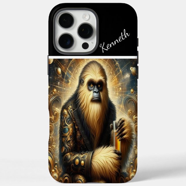 Golden Sasquatch Kosmische Sippe iPhone 16 Pro Max Hülle (Rückseite)