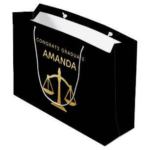 Golden Scales of Justice Theme Abschluss Große Geschenktüte