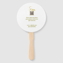 Golden Scan QR Glitzer einfach elegant Fächer