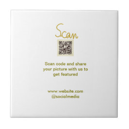 Golden Scan QR Glitzer einfach elegant Fliese