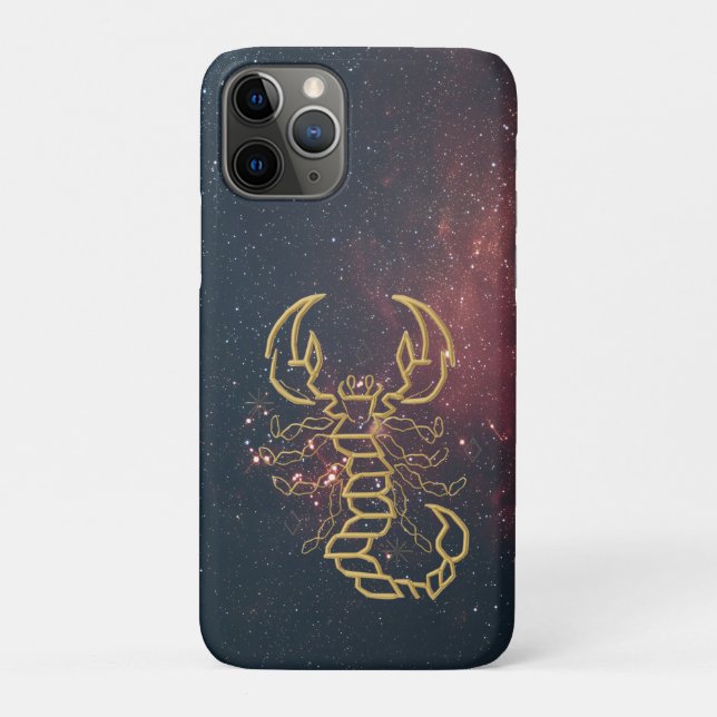 Golden Scorpio Case-Mate iPhone Hülle (Rückseite)