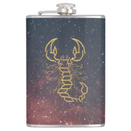 Golden Scorpio Flask Flachmann