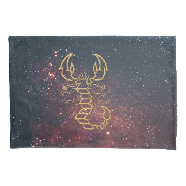 Golden Scorpio Kissenbezug (Vorderseite)