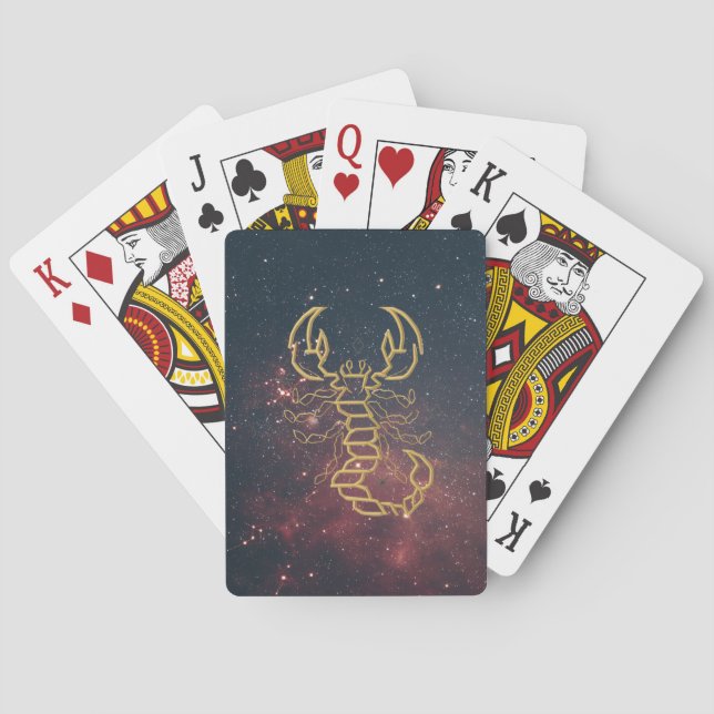 Golden Scorpio Spielkarten (Rückseite)