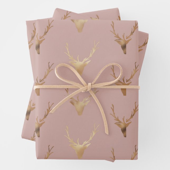 Golden Sehr geehrte Rose Geschenkpapier Set (Beispiel)