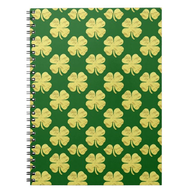 Golden Shamrocks Notizblock (Vorderseite)
