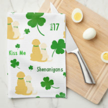 Golden Shenanigans St. Patrick's Day Kitchen Handt