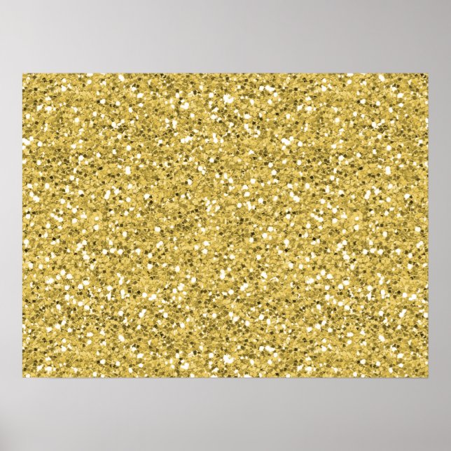 Golden Shimmer Glitzer Poster (Vorne)